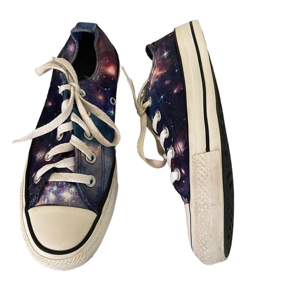CONVERSE Chuck Taylor All-star Low Top Galaxy Satin Space Sneakers Size 6 - Picture 3 of 9